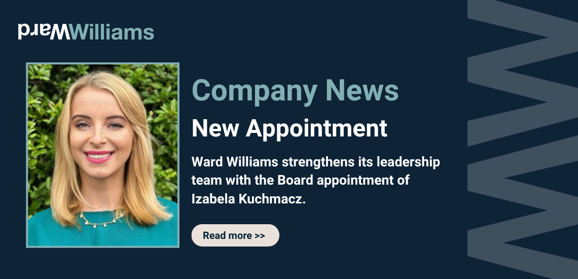 Ward Williams strengthens leadership team with the appointment of Izabela Kuchmacz to the Board