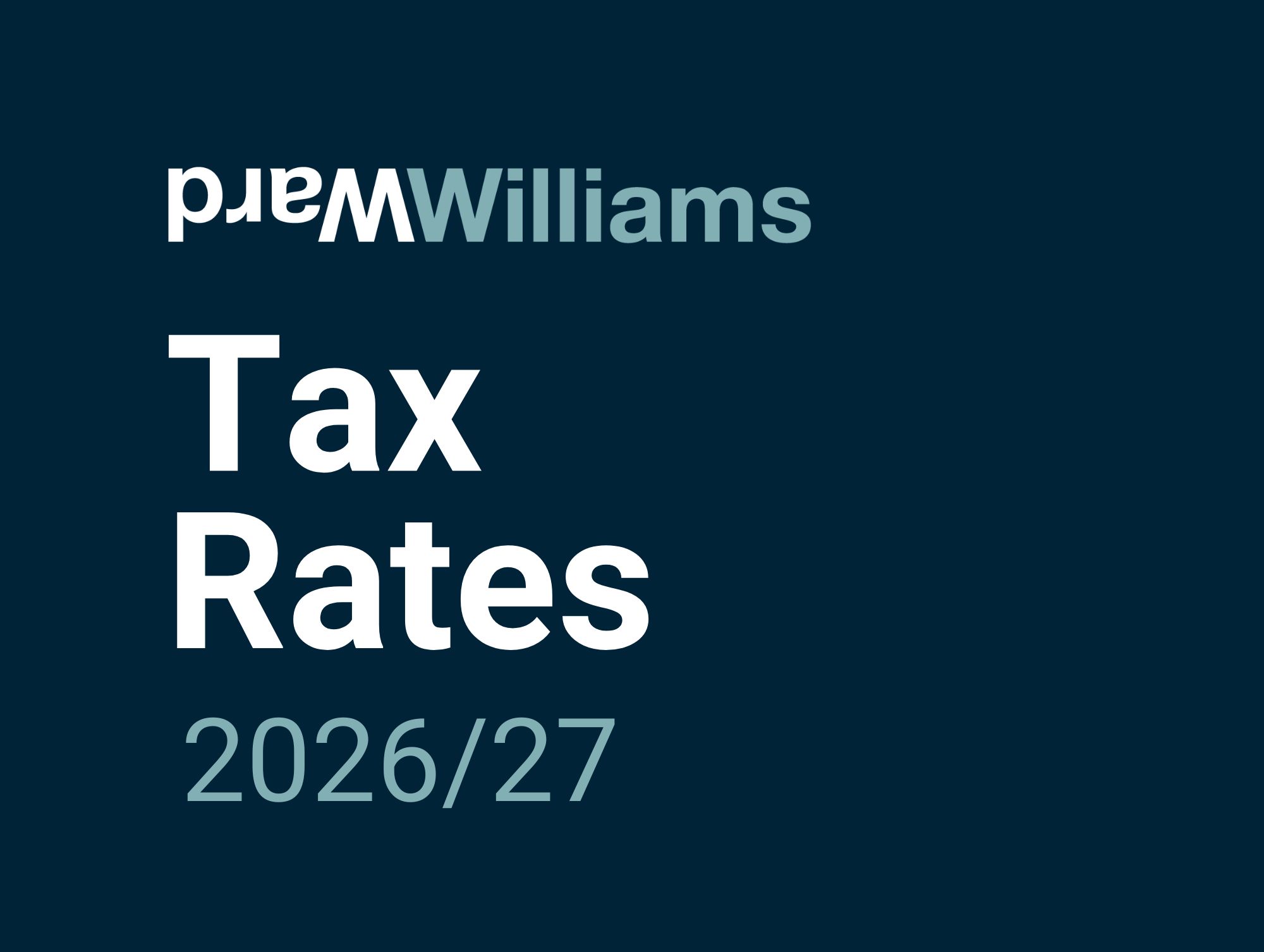 Tax Rates 2026/27