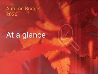 Autumn Budget 2026 - At a glance